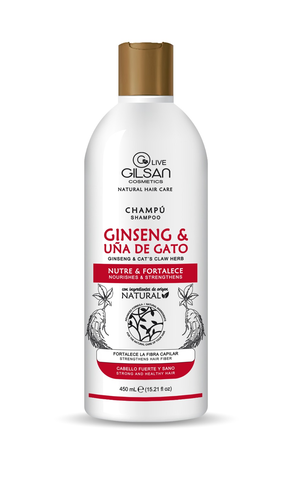 shampoo ginseng y uña de gato